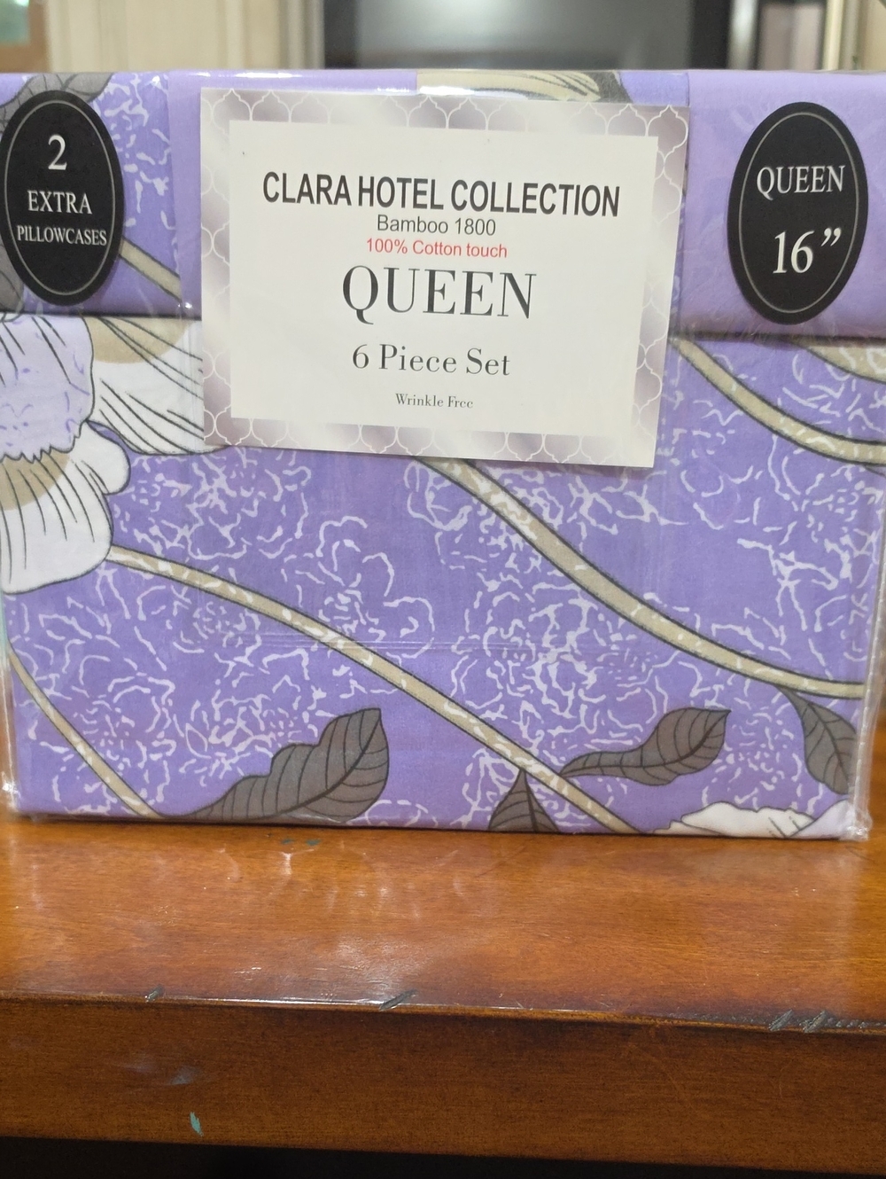 Hotel Collection Lavender Floral Queen 6-Piece Sheet Set